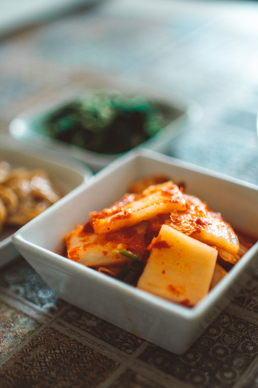 Miso-Glazed Roast Chicken with a Kimchi Twist
