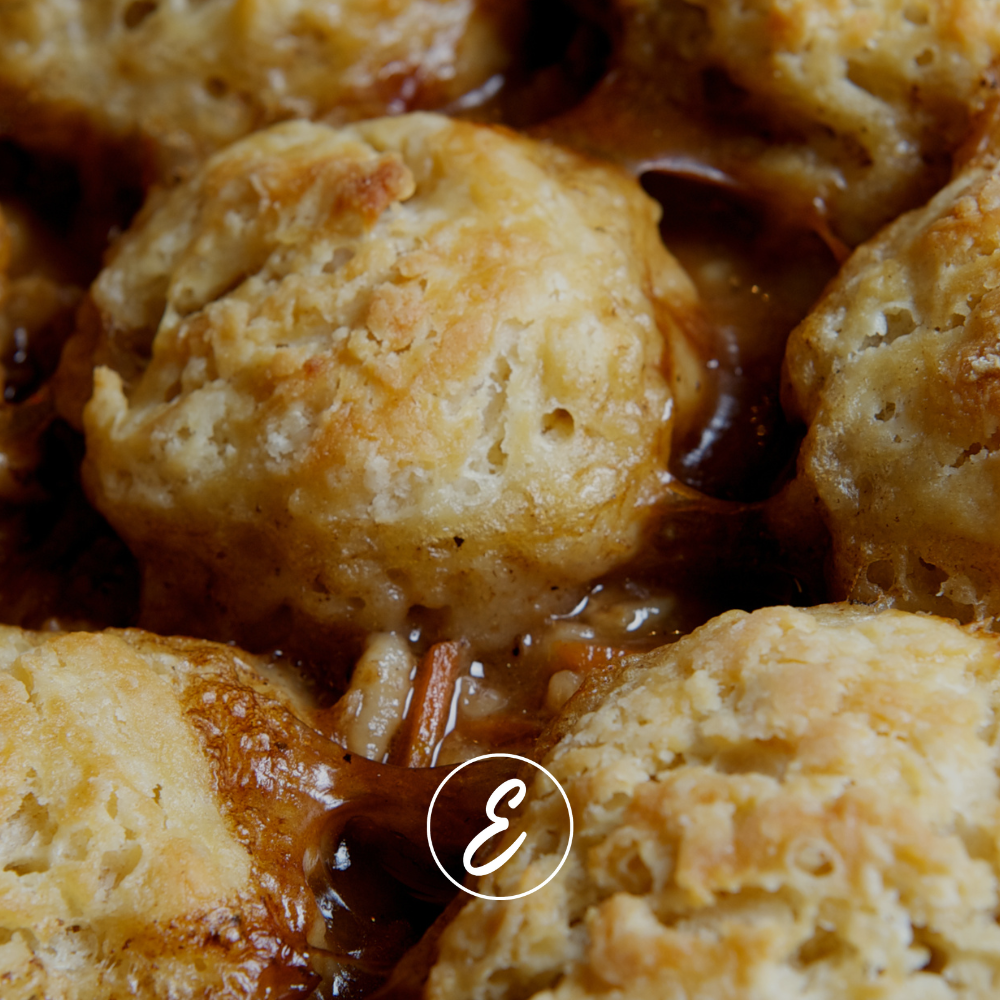 A Sunday Stew Worth Staying In For: Slow Roast Beef with Mushrooms, Leeks & Parmesan Dumplings