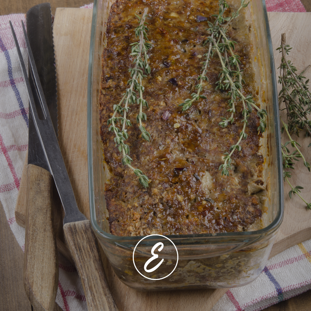 Herbed Turkey Meatloaf + Roast Cauliflower & Carrots